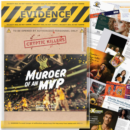 Cryptic Killers Murder of an MVP Unsolved Murder Mystery Game