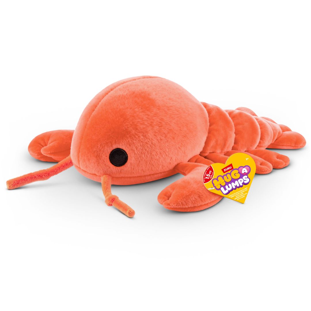 Hug-A-Lumps Medium Fuzzy Plush Lenny The Lobster
