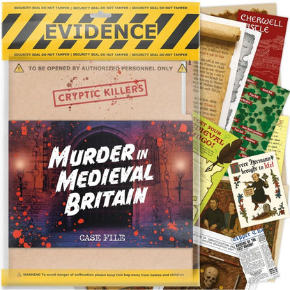 Cryptic Killers Murder in Medieval Britain Unsolved Murder Mystery Game