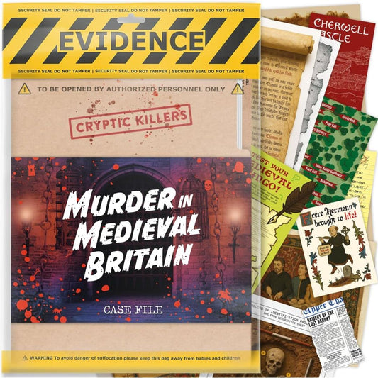 Cryptic Killers Murder in Medieval Britain Unsolved Murder Mystery Game