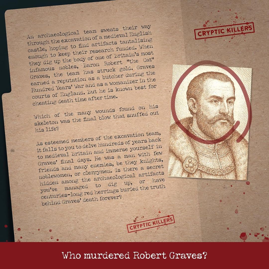Cryptic Killers Murder in Medieval Britain Unsolved Murder Mystery Game