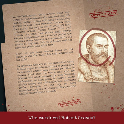 Cryptic Killers Murder in Medieval Britain Unsolved Murder Mystery Game