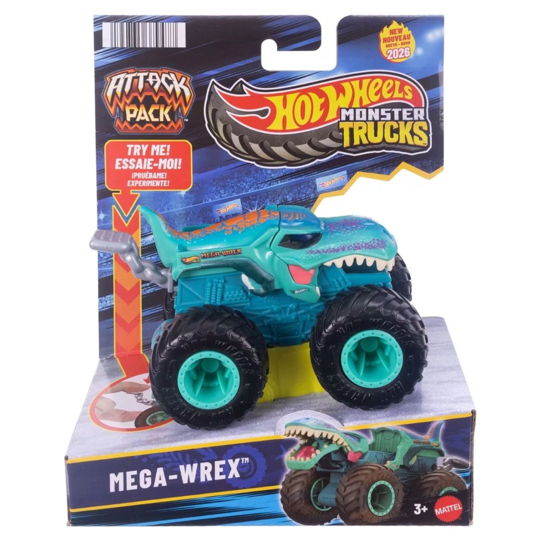 Hot Wheels Monster Trucks Attack Pack Mega-Wrex
