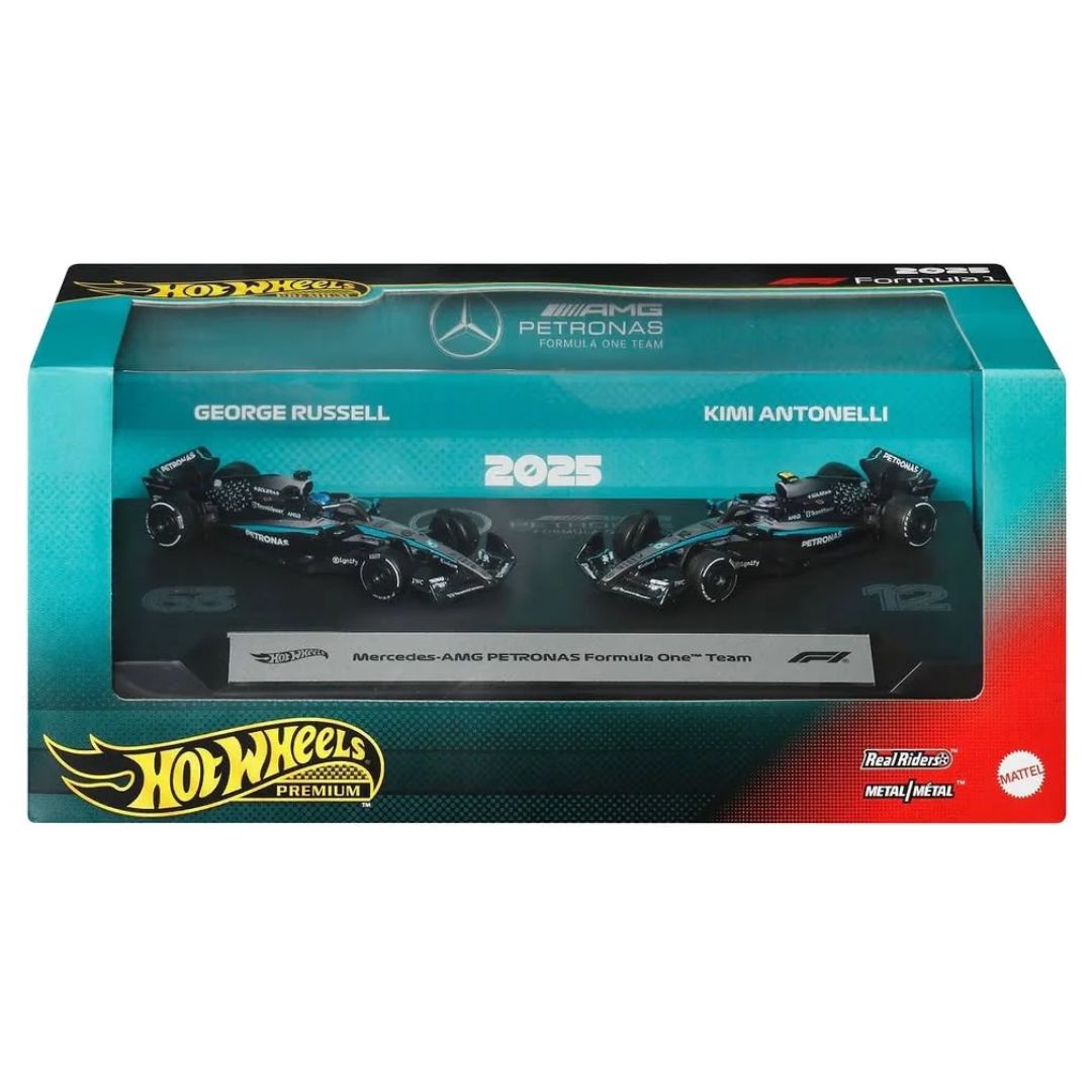 Hot Wheels Premium 2025 Formula 1 Mercedes-AMG Team 2-Pack