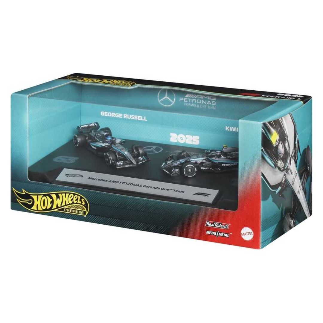 Hot Wheels Premium 2025 Formula 1 Mercedes-AMG Team 2-Pack