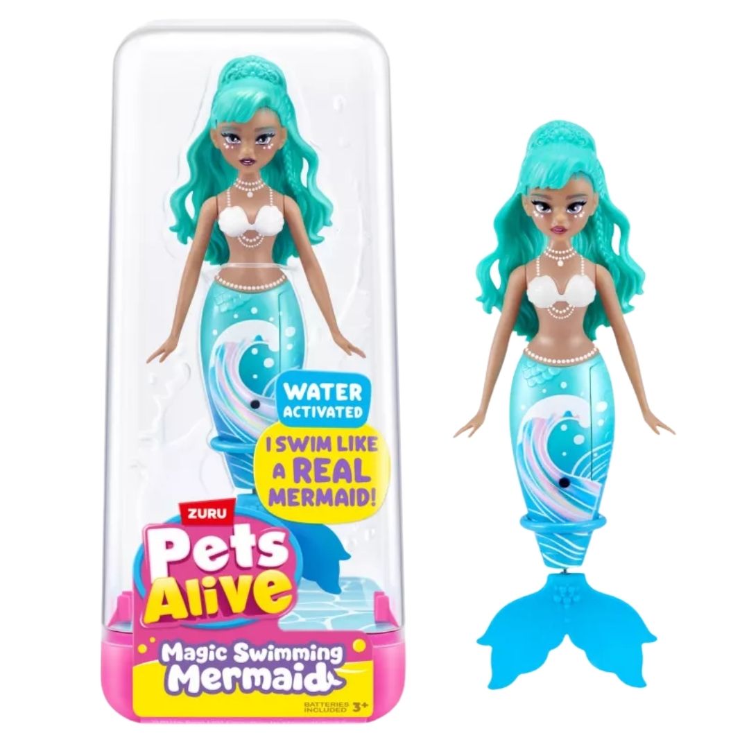 Zuru Pets Alive Magic Swimming Mermaid - Blue