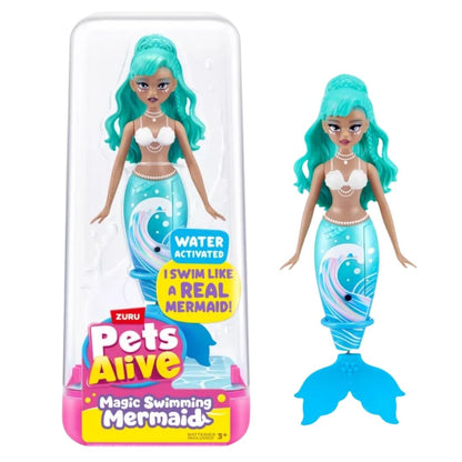 Zuru Pets Alive Magic Swimming Mermaid - Blue