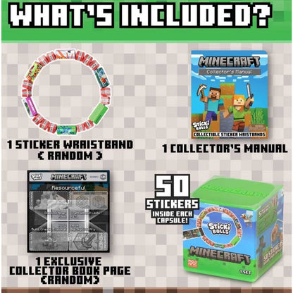 Sticki Rolls Minecraft Wristband Capsule