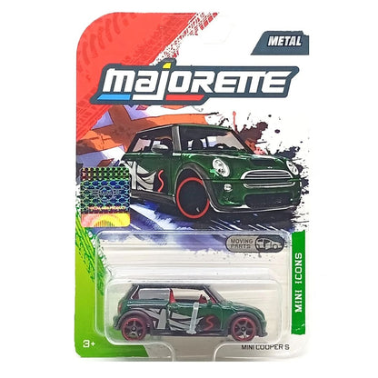 Majorette Mini Icons 1:64 Mini Cooper S Green