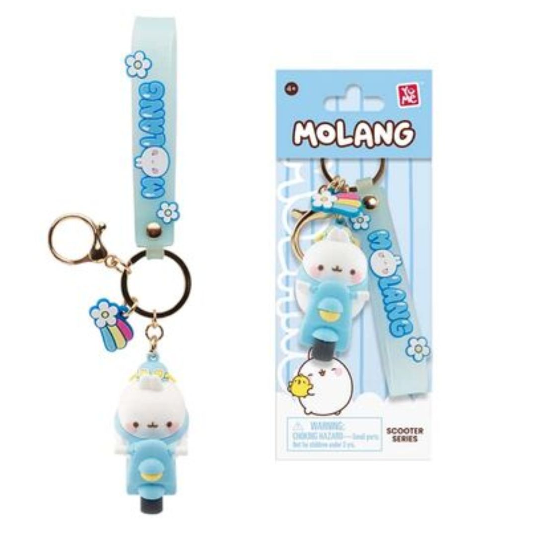 Molang Scooter Keychain Blue