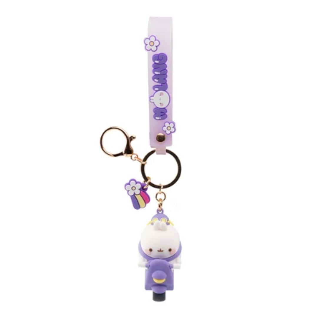 Molang Scooter Keychain Purple