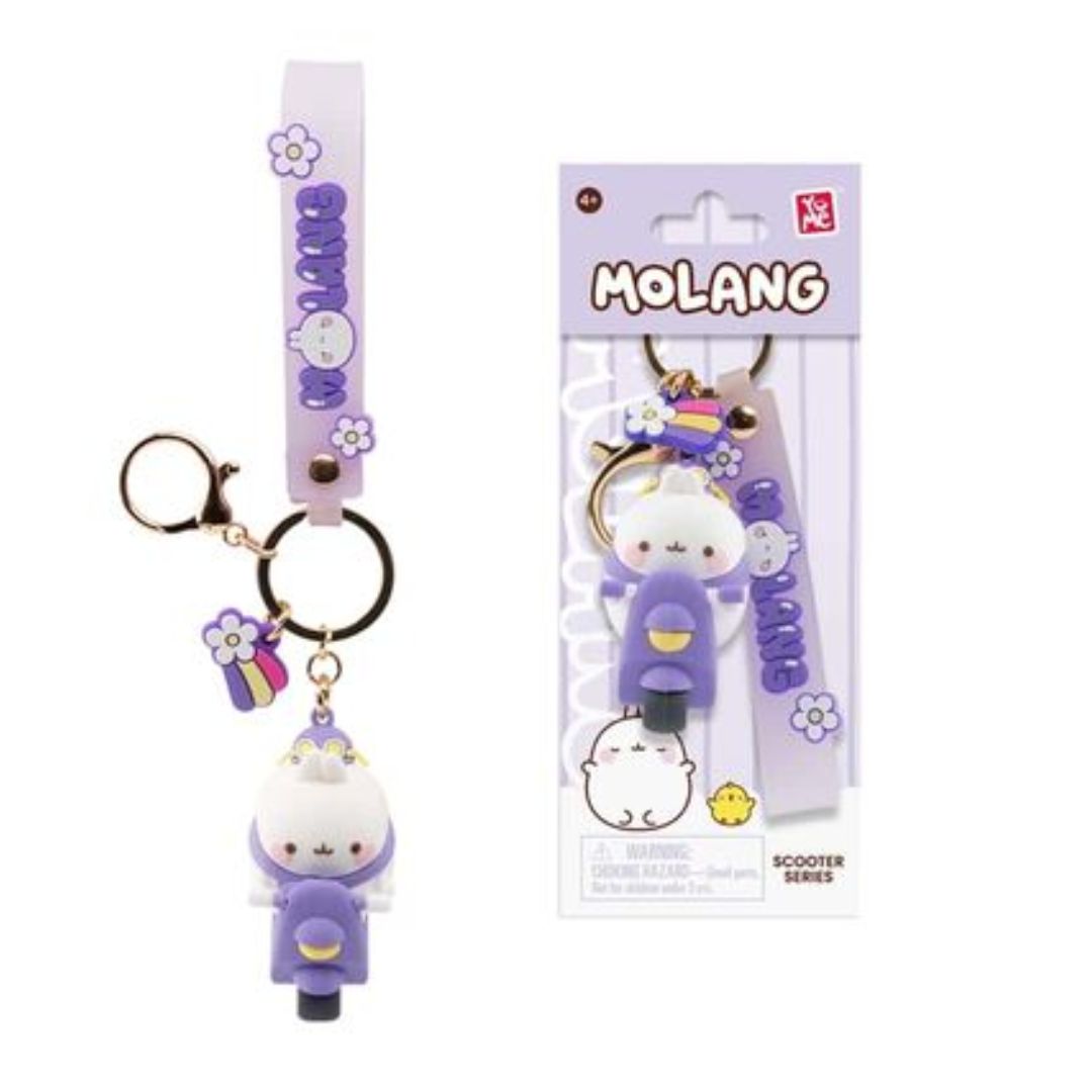 Molang Scooter Keychain Purple