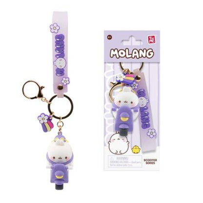 Molang Scooter Keychain Purple