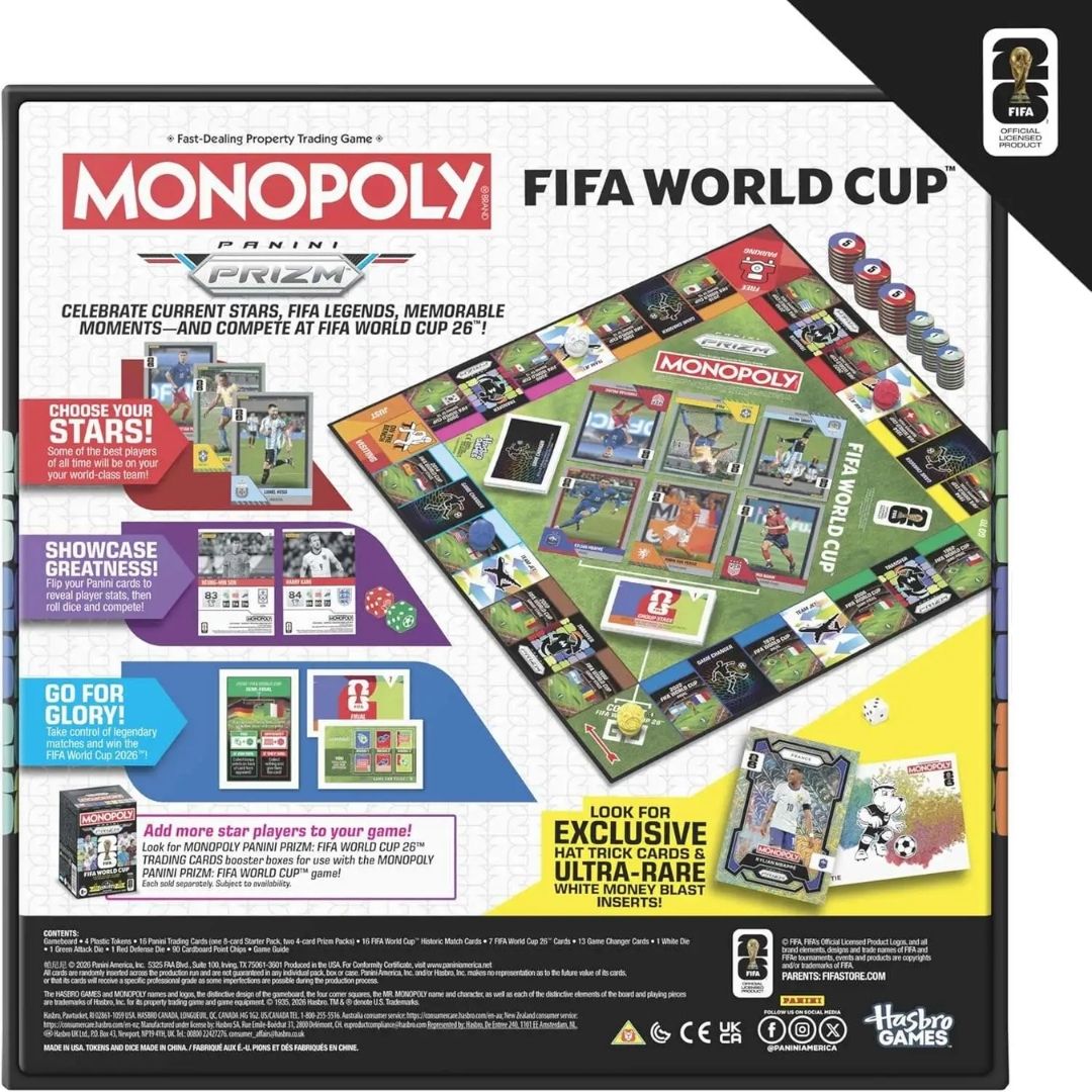 Monopoly Panini Prizm Fifa World Cup Board Game