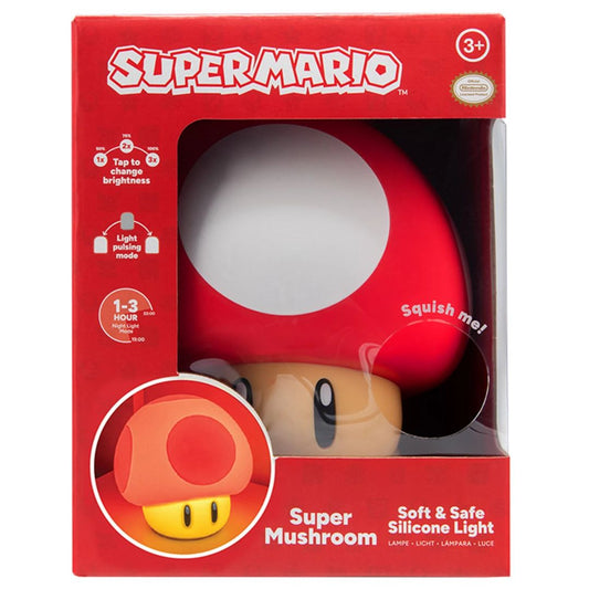 Nintendo Super Mushroom SquishyGlo Silicone Desk Lamp