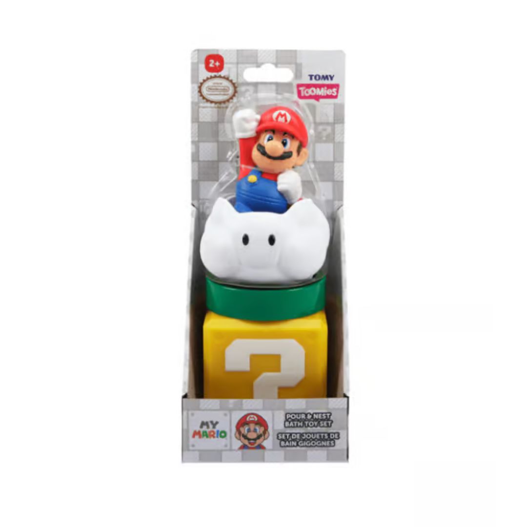 Tomy Toomies My Mario Pour & Nest Bath Toy Set
