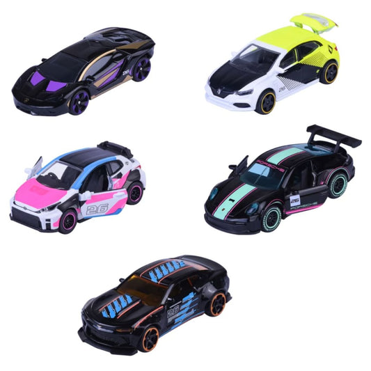 Majorette 5 Pack Die-Cast Neon Racers Edition