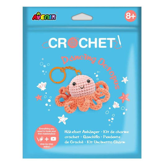 Crochet Keychain Crafting Kit - Dancing Octopus