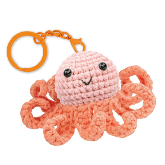 Crochet Keychain Crafting Kit - Dancing Octopus