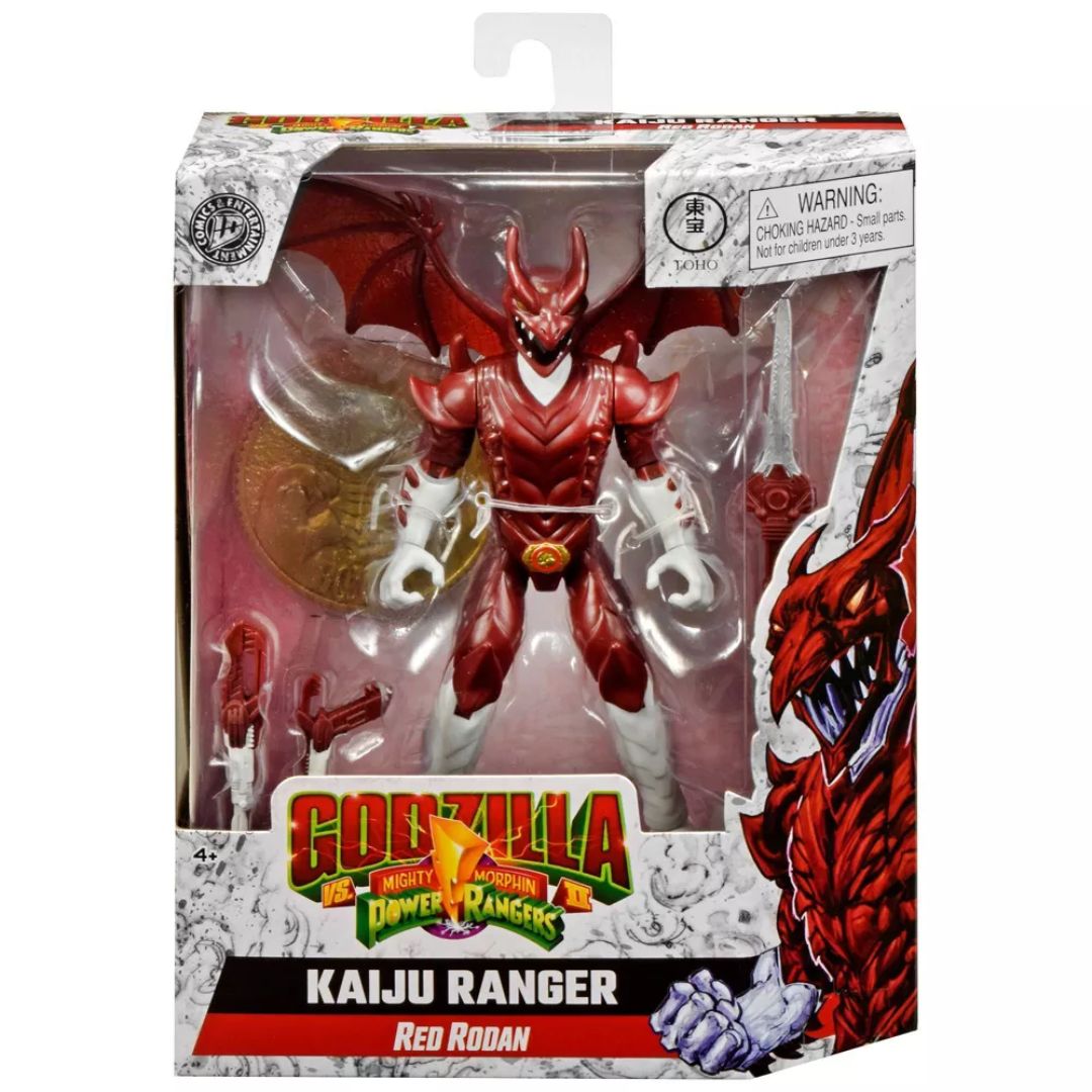 Godzilla vs Mighty Morphin Power Rangers Kaiju Ranger Red Rodan