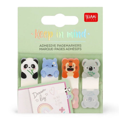 Legami Adhesive Pagemarkers Keep In Mind Cute Animals