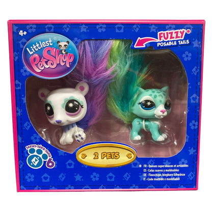 Littlest Pet Shop Series 6 Pet Pairs Polar Bear & Snow Leopard