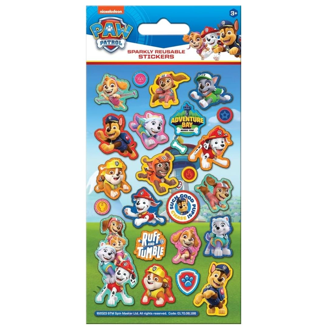 Sparkly Character Sticker Pack - Paw Patrol