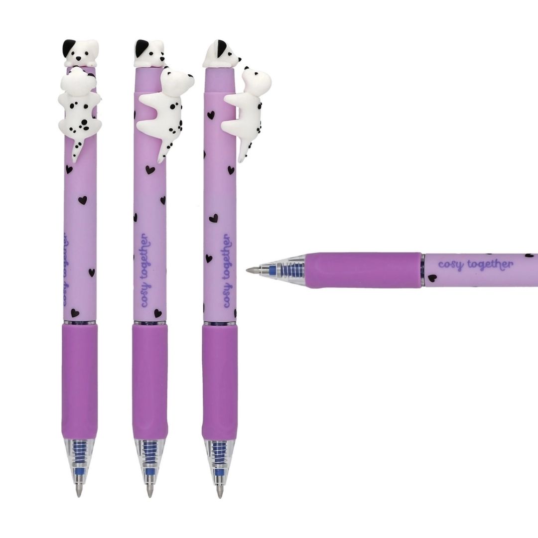 Lolli Riot Erasable Gel Pen Click and Kiss Dog