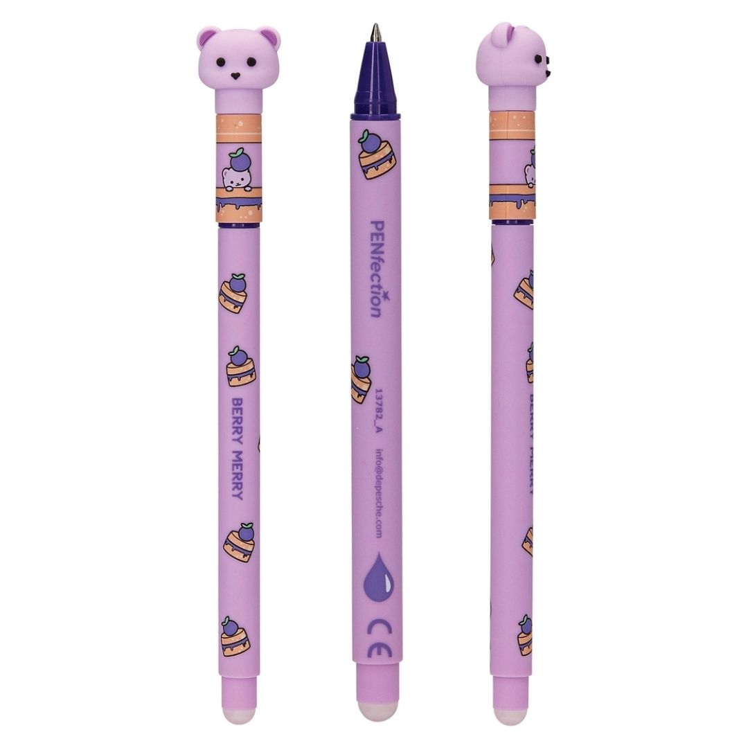 Lolli Riot Erasable Gel Pen Colour Buddies Bear