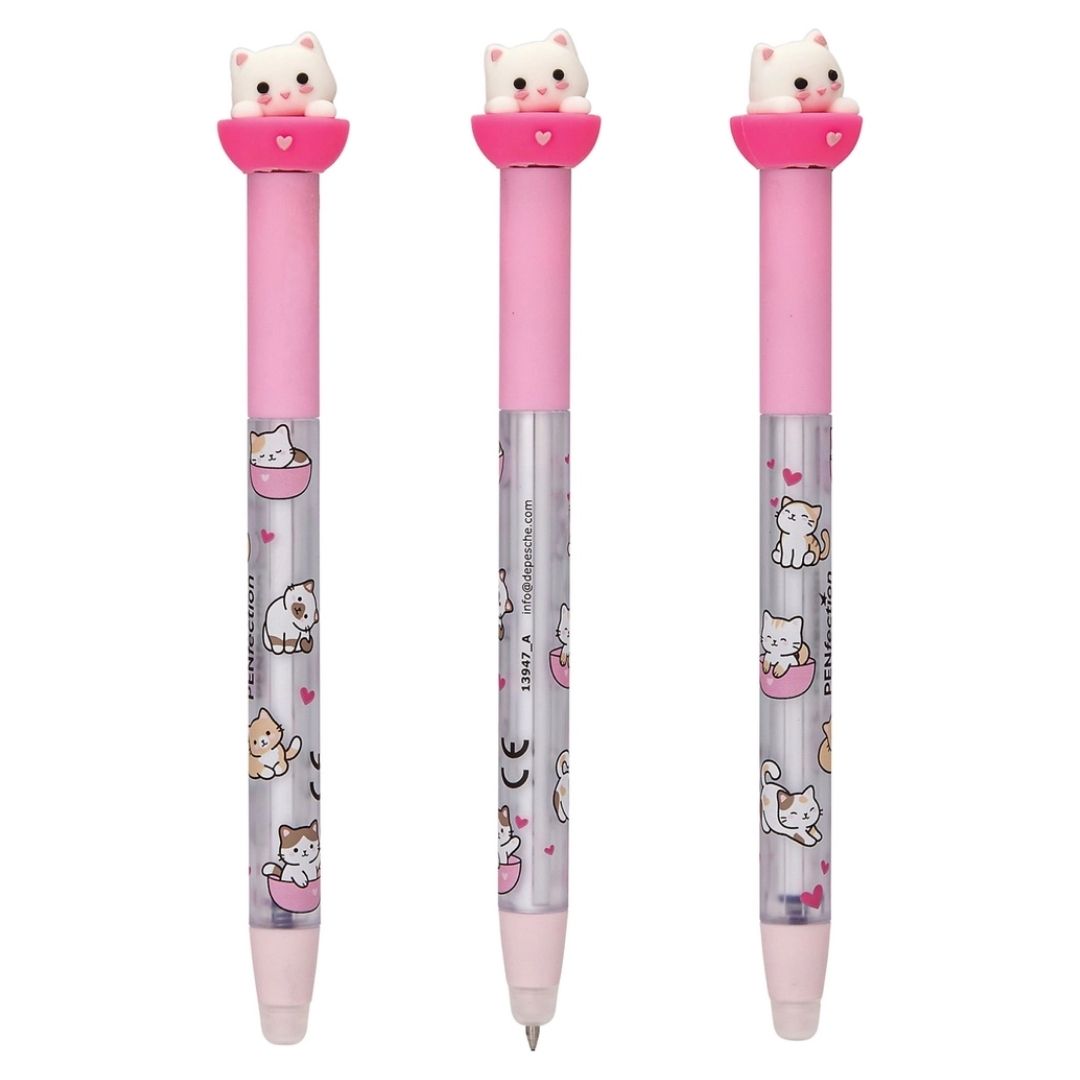 Lolli Riot Erasable Gel Pen Spinner Cat
