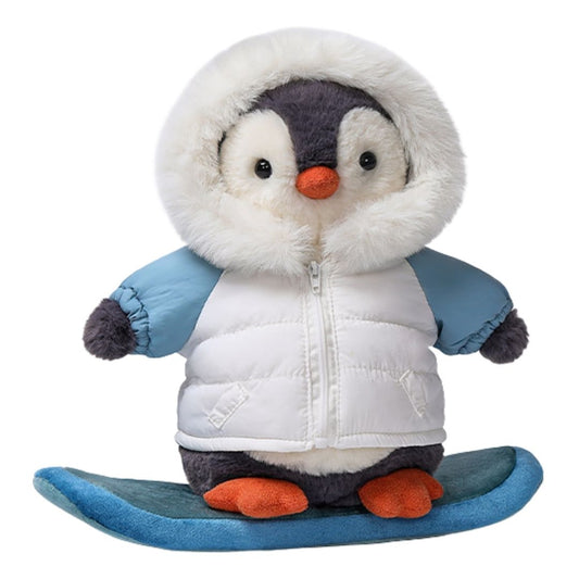 McHugs Snowboarder Glacier Penguin 25cm Plush