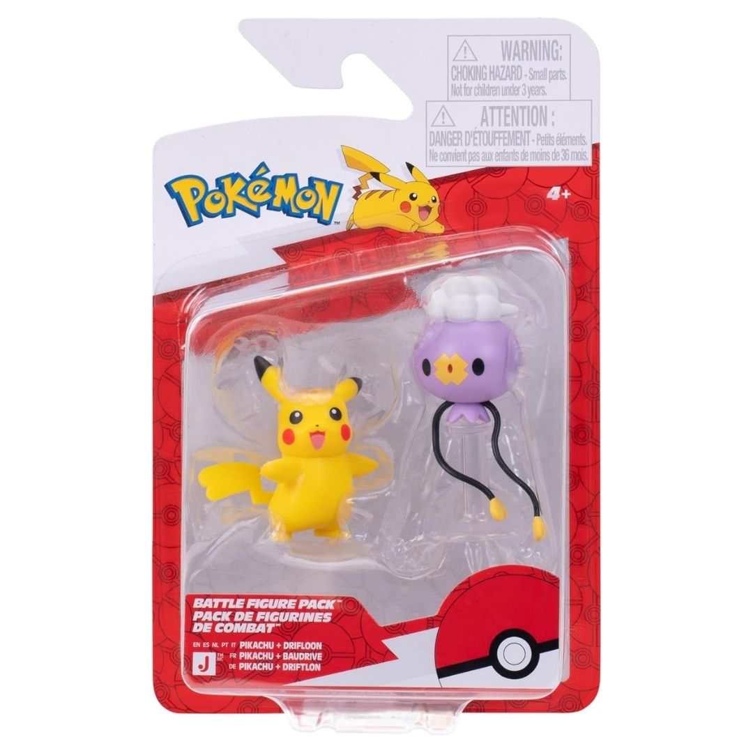 Pokemon Battle Figure Pack - Pikachu Drifloon
