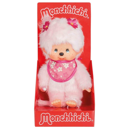 Monchhichi Plush Doll Pink Girl