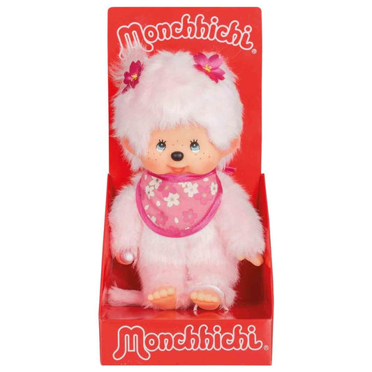 Monchhichi Plush Doll Pink Girl
