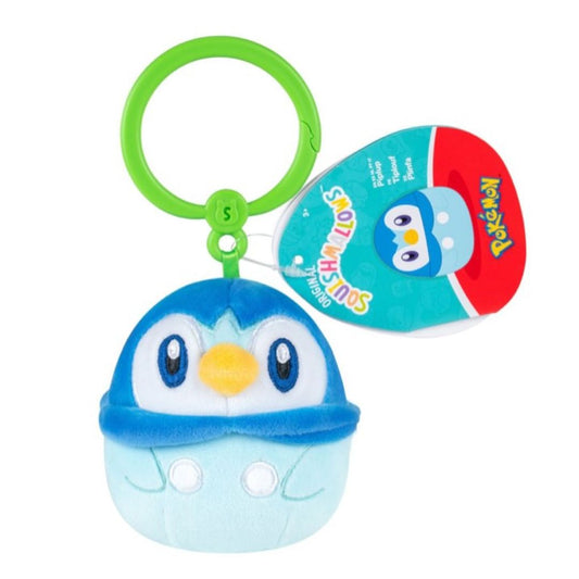 Squishmallows Pokemon Clip-on Plush - Piplup