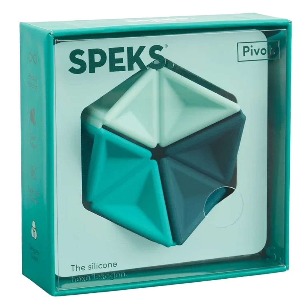 Speks. Pivot Silicone Flexagon - Teal