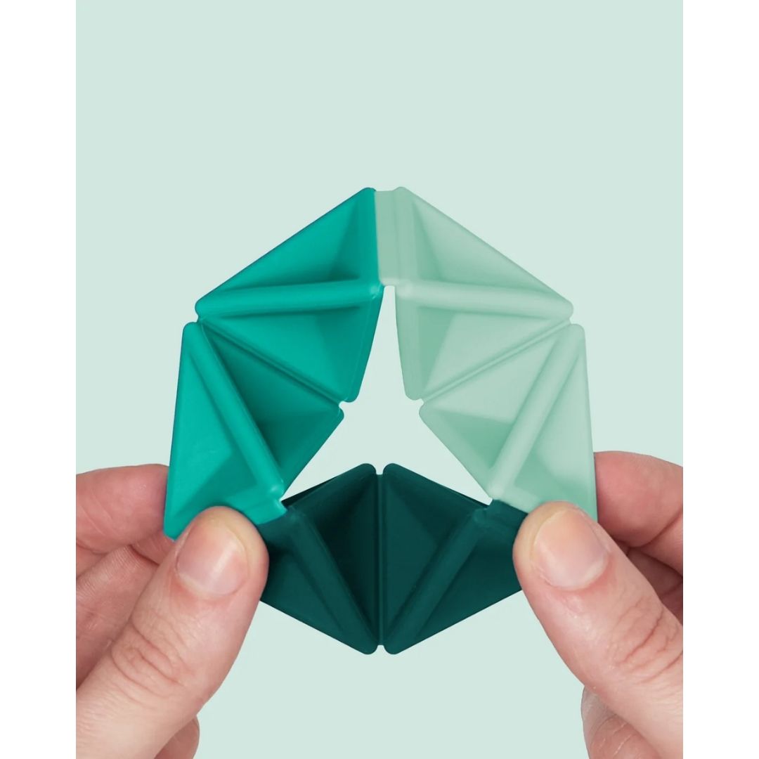 Speks. Pivot Silicone Flexagon - Teal