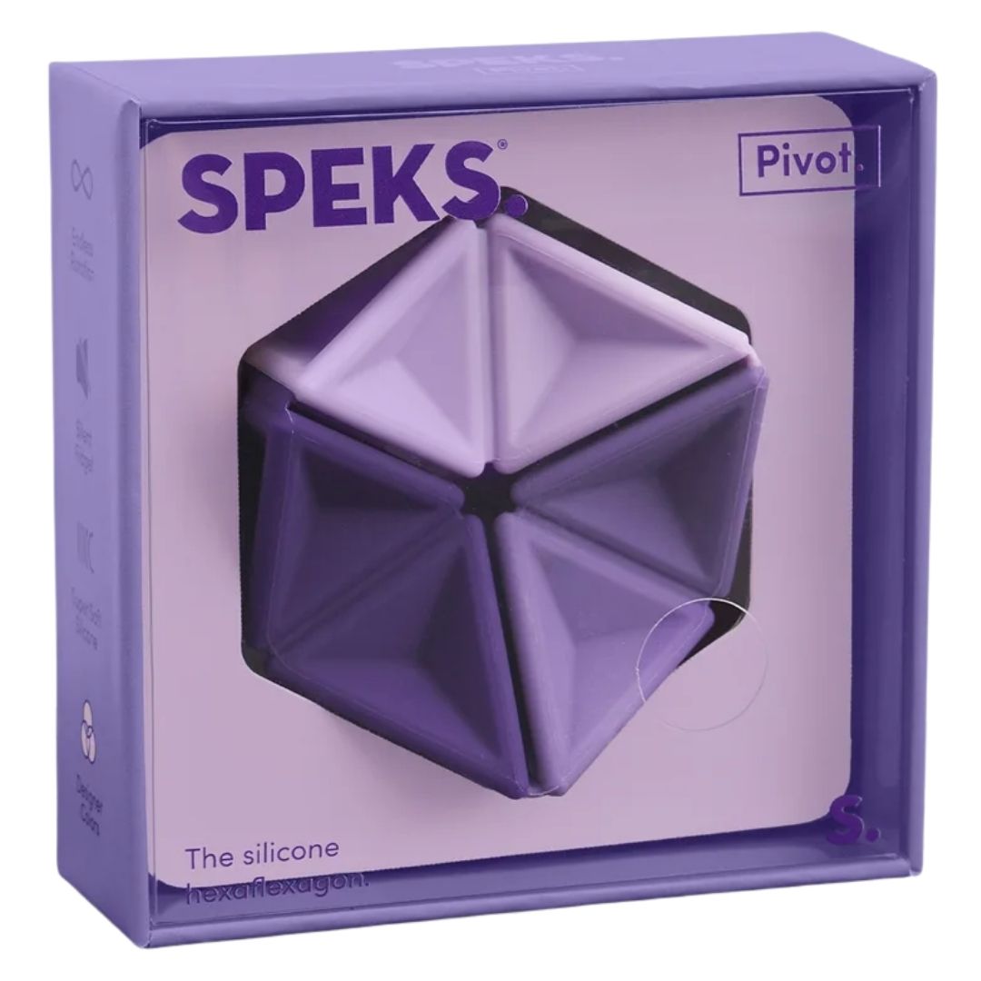 Speks. Pivot Silicone Flexagon - Violet
