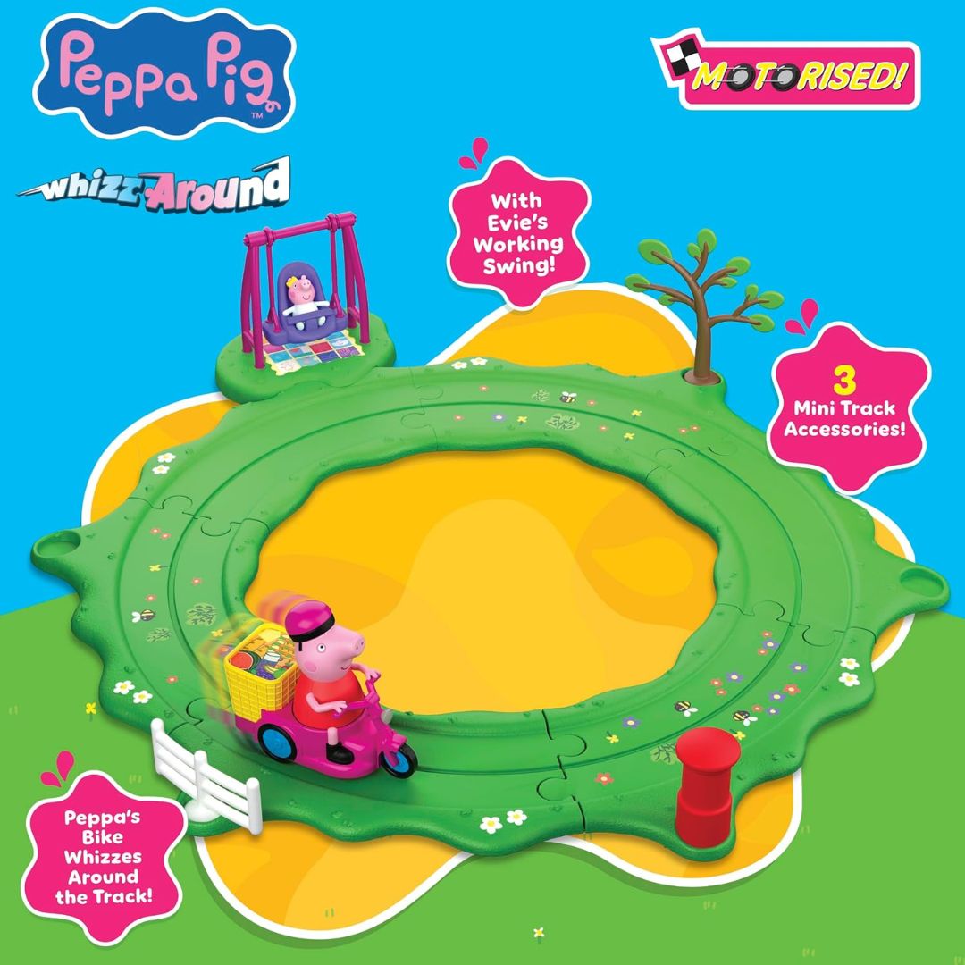 Peppa Pig Whizz Around Peppa & Evie Fun in the Park Set