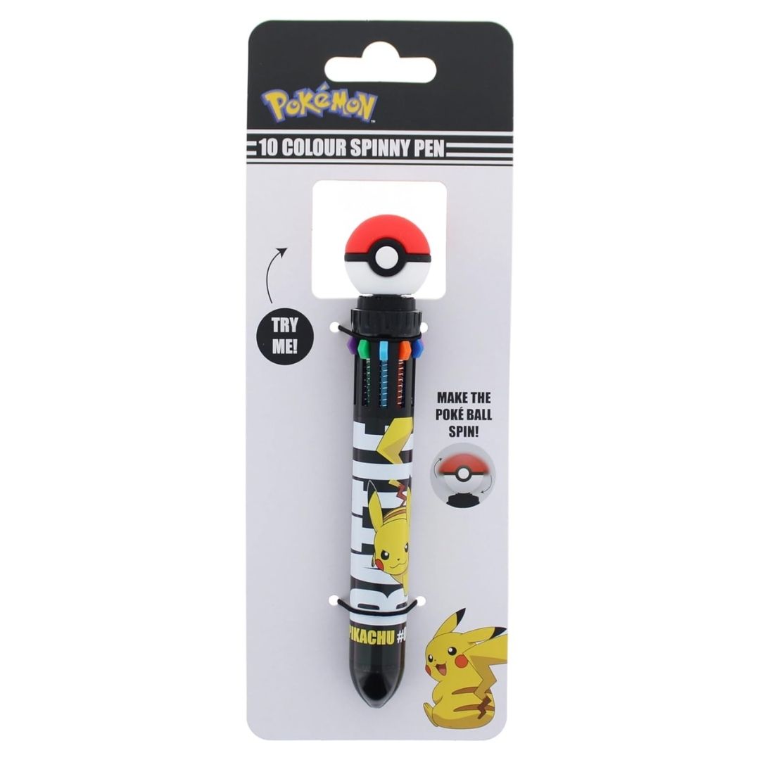 Pokemon 10 Colour Spinny Pen