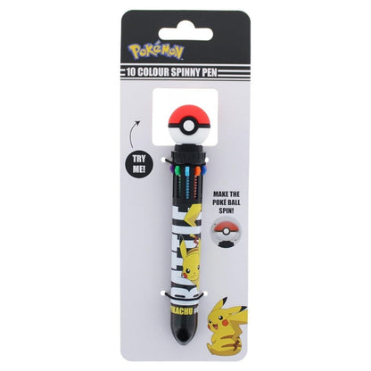 Pokemon 10 Colour Spinny Pen