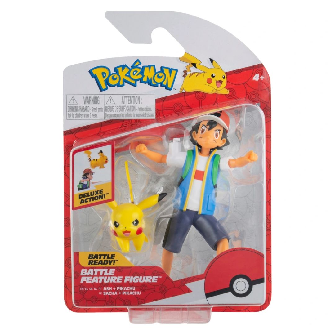 Pokemon Battle Feature Figure - Ash & Pikachu