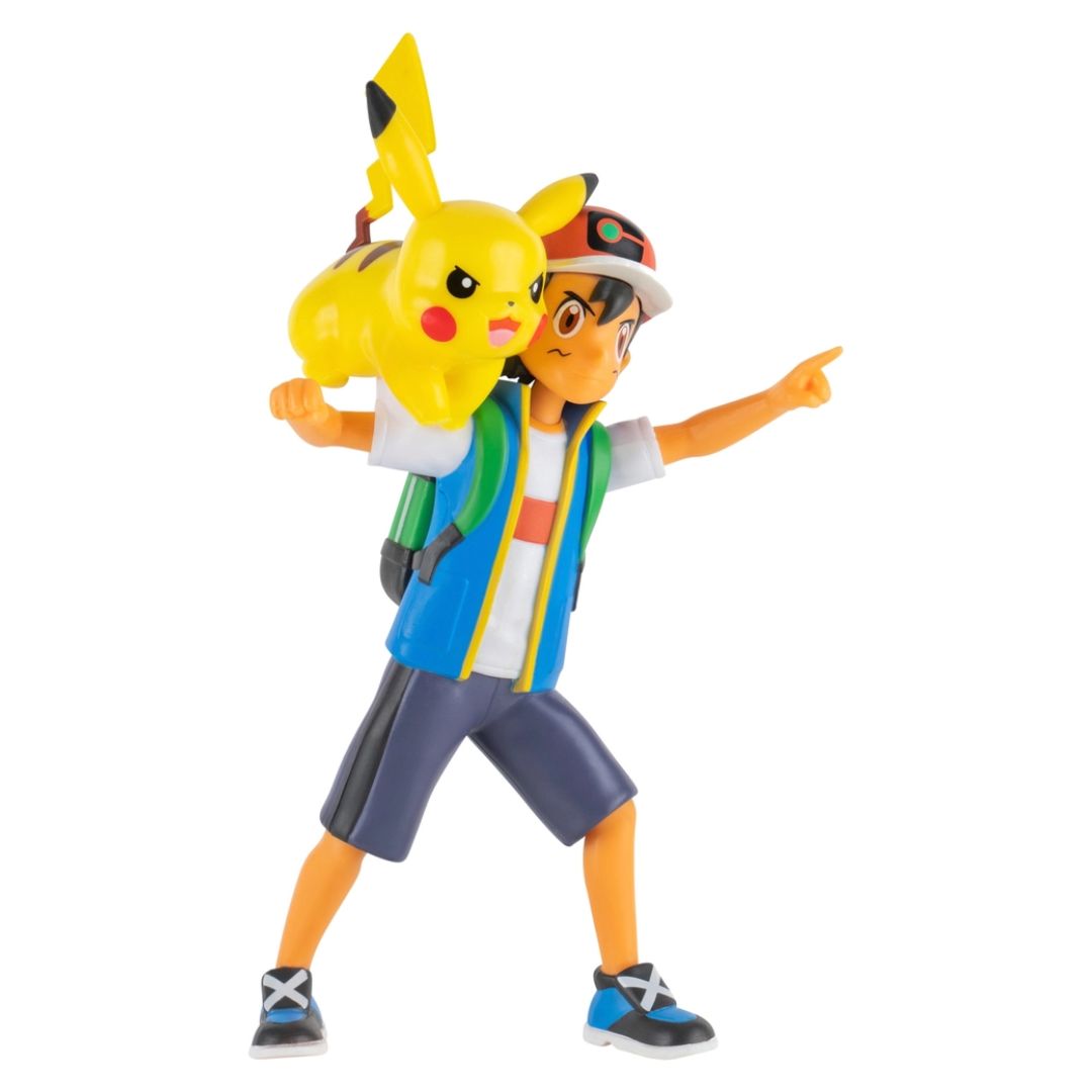 Pokemon Battle Feature Figure - Ash & Pikachu