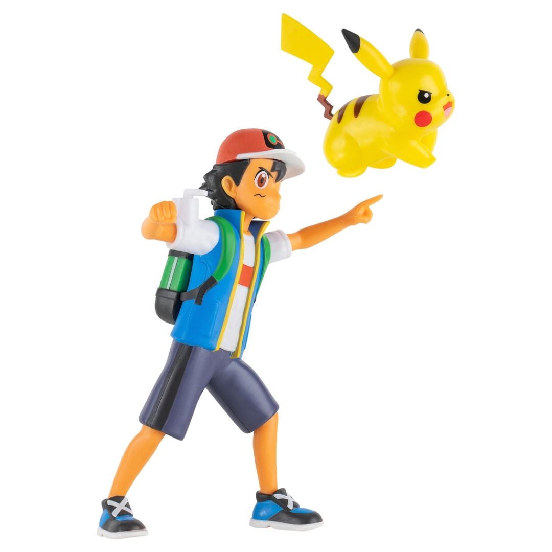 Pokemon Battle Feature Figure - Ash & Pikachu