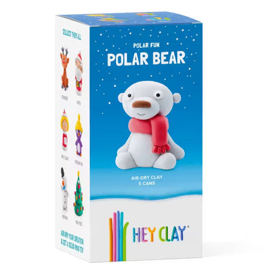 Hey Clay Winter Holidays - Polar Bear