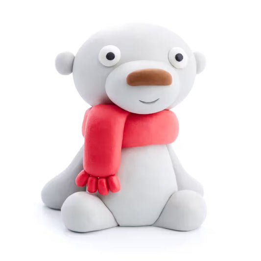Hey Clay Winter Holidays - Polar Bear