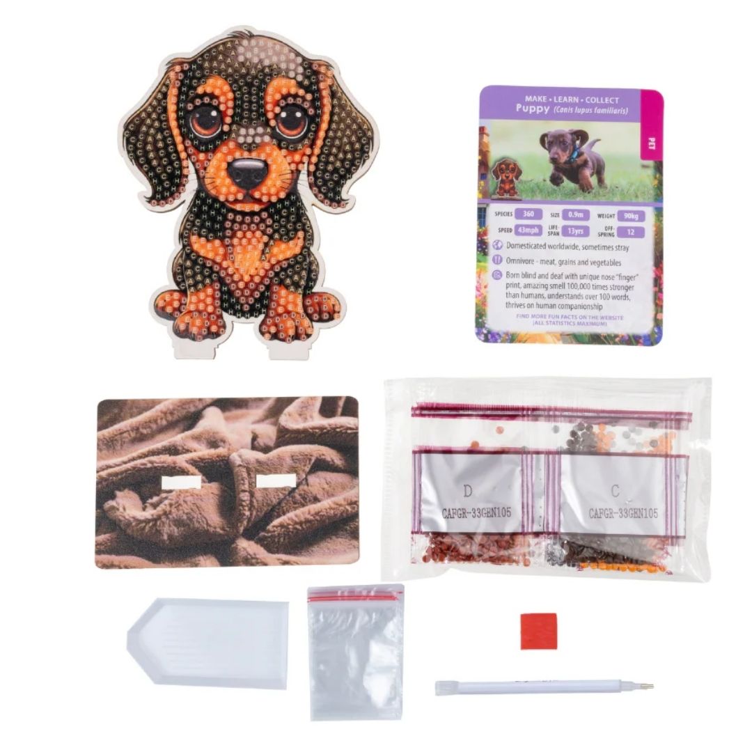 Crystal Art Wildlife Buddies Pet Series 7 - Puppy