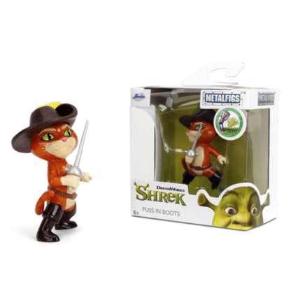 Jada 2.5 Inch Metalfigs Shrek Puss In Boots