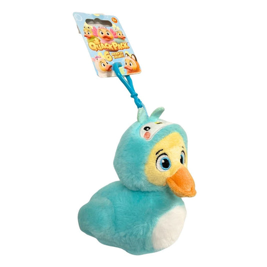 Quack Pack Duck Plush Bag Clip Bird Outfit