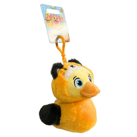 Quack Pack Duck Plush Bag Clip Fox Outfit